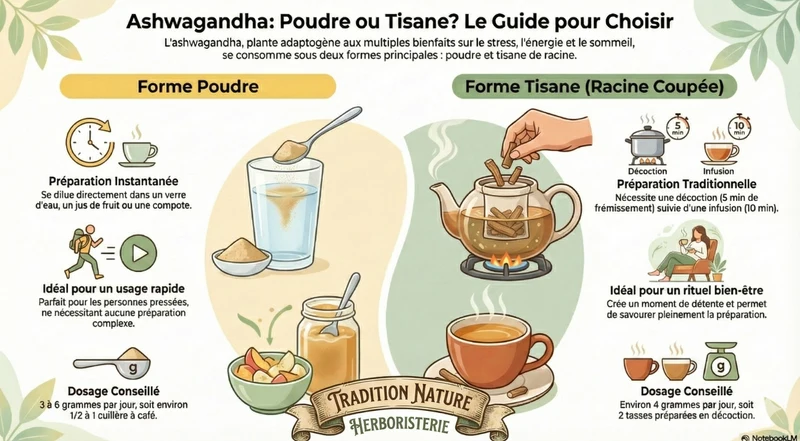 Tisane Ashwagandha racine coupée | Ginseng indien