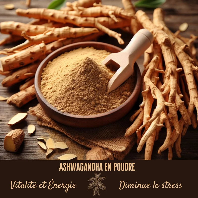 Ashwagandha Ginseng Indien 150 g | Poudre de plante ayurvédique
