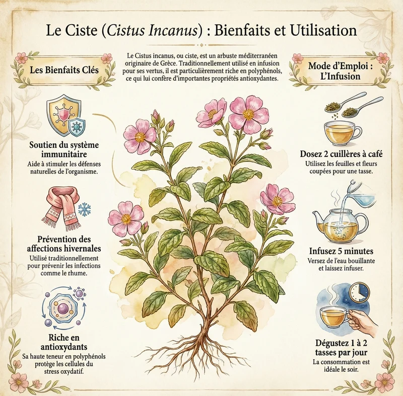 Cistus Incanus (thé de ciste)