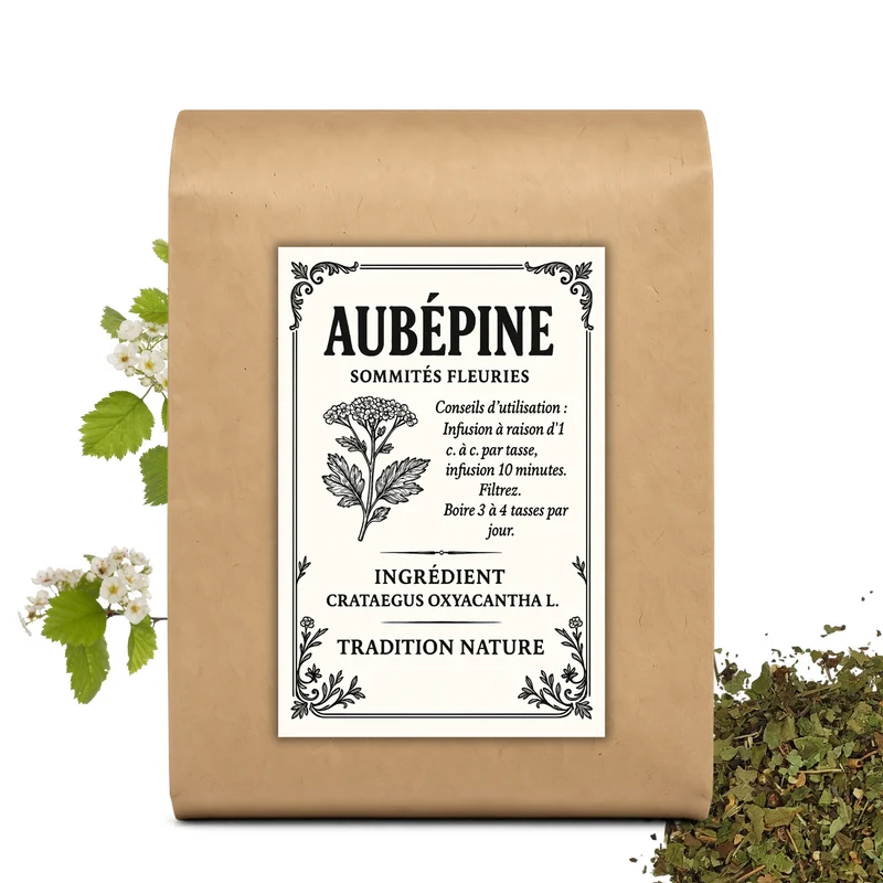 Aubépine tisane sommités fleuries | sachet vrac