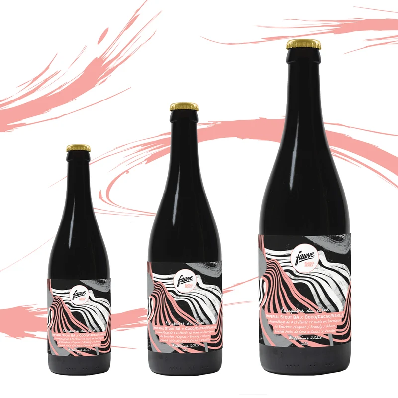 Paupière du Ciel - Imperial Stout BA X Coco/Cacao/Vanille - Assemblage de 4 IS Élevés 12 mois en barriques de Bourbon/Cognac/Brandy/Rhum