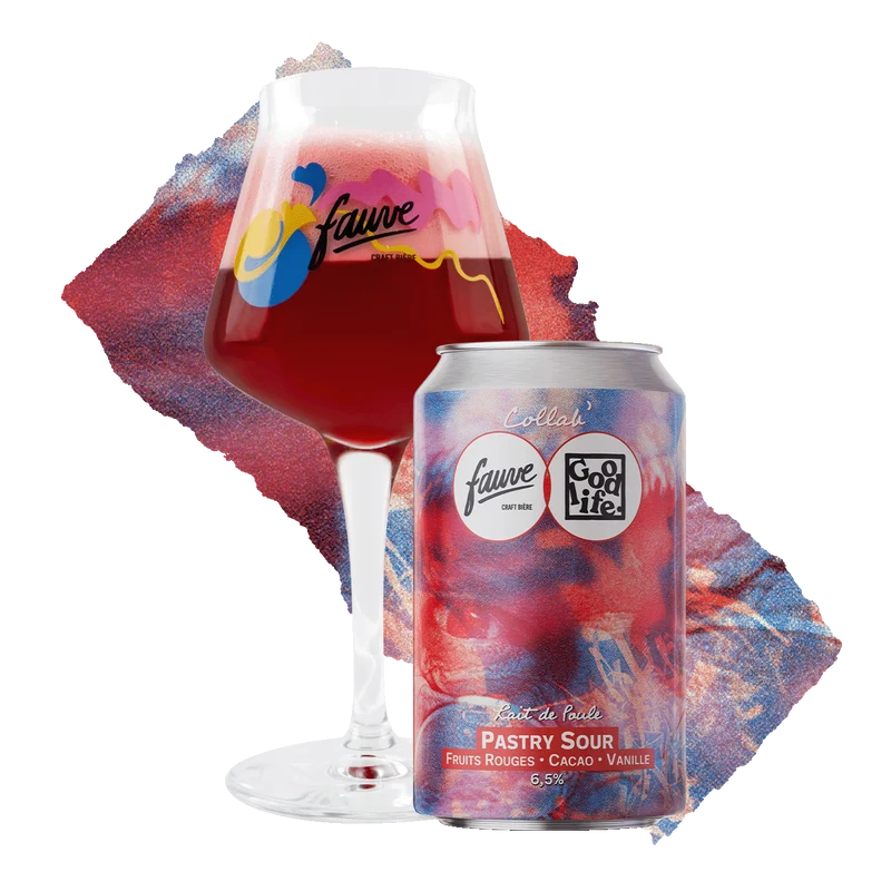 Lait de Poule - Pastry Sour Fruits Rouges, Cacao, Vanille - Collab’ Good Life x Fauve - 33cL