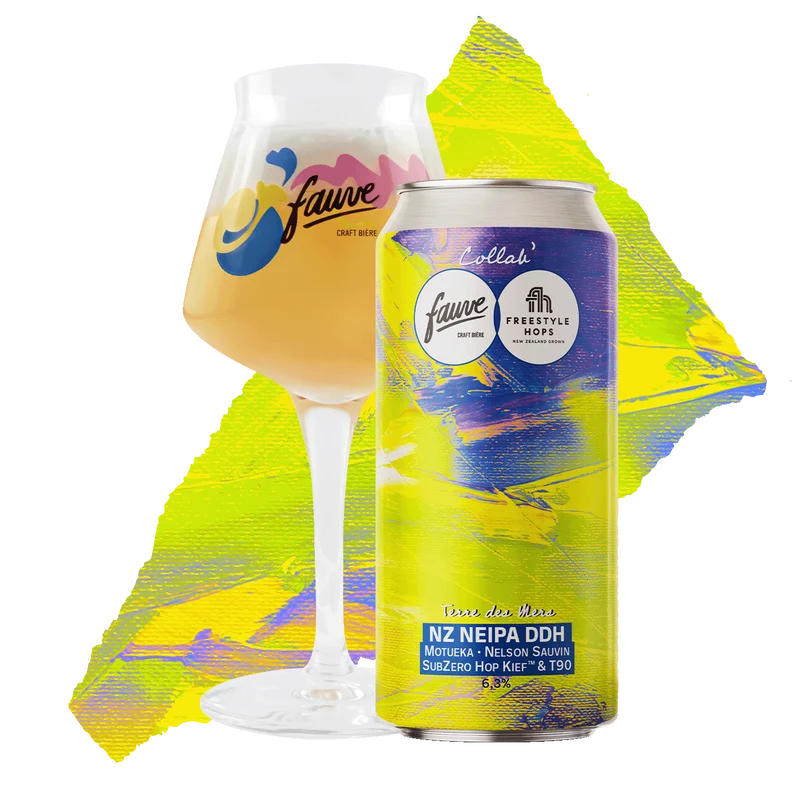 Terre des Mers - NZ NEIPA DDH Motueka, Nelson Sauvin, Subzero Hop Kief™ & T90 – Collab’ Fauve X Freestyle Hops - 44cL