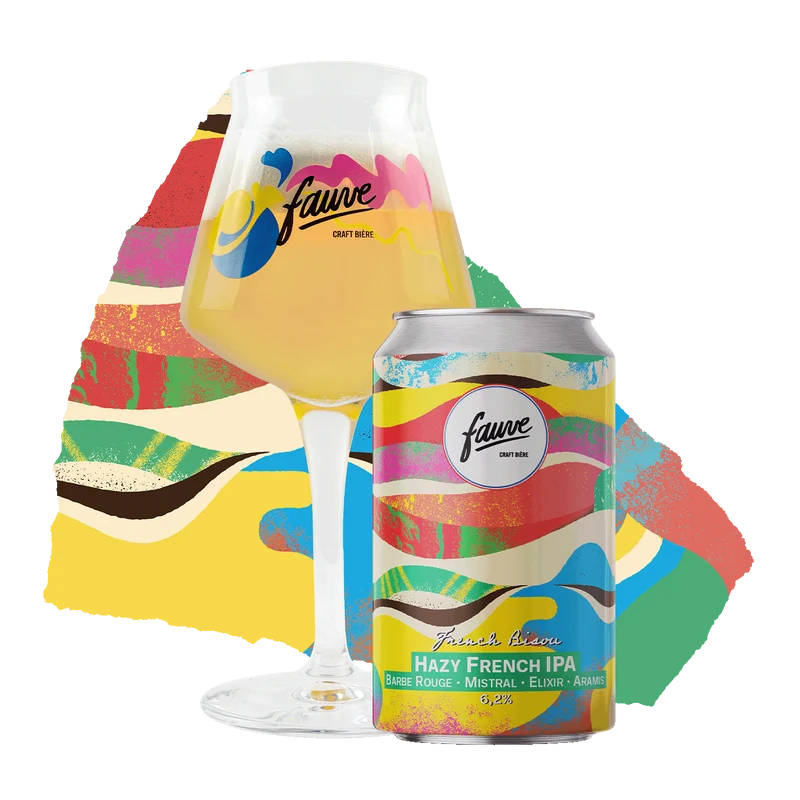 French Bisou - Hazy French IPA Barbe Rouge, Mistral, Elixir, Aramis - 33cL