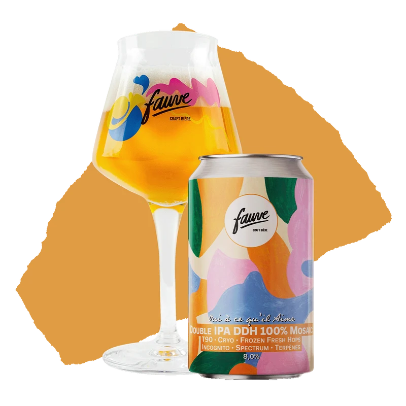 Oui à ce qu'il Aime - Double IPA DDH 100% Mosaic - T90, Cryo, Frozen Fresh Hops, Incognito, Spectrum, Terpènes - 33cL