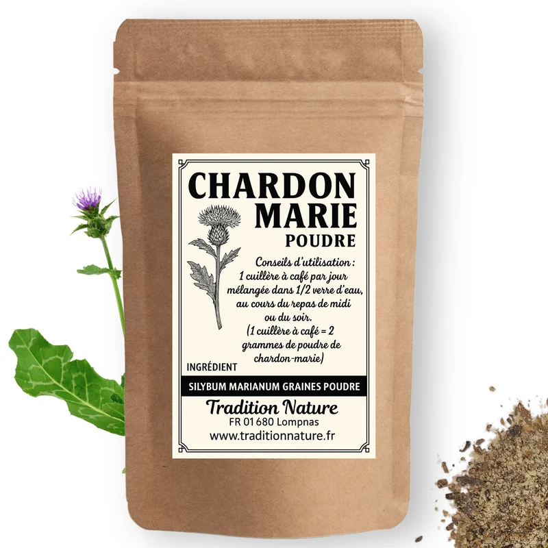 Chardon Marie poudre totale de graines