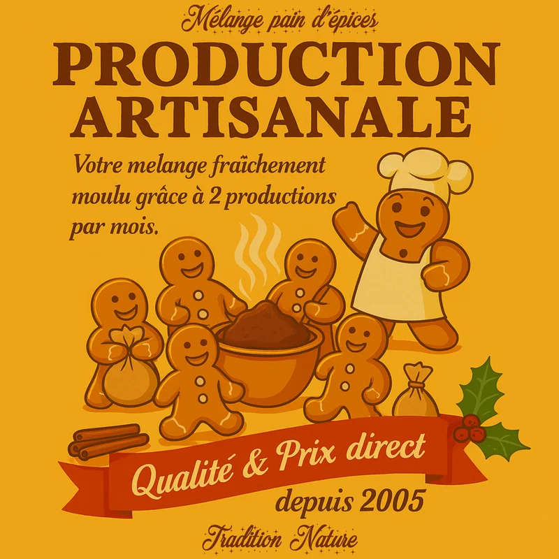 Mélange pour pain d'épices & Recette facile | Épices de Noël Tradition Nature