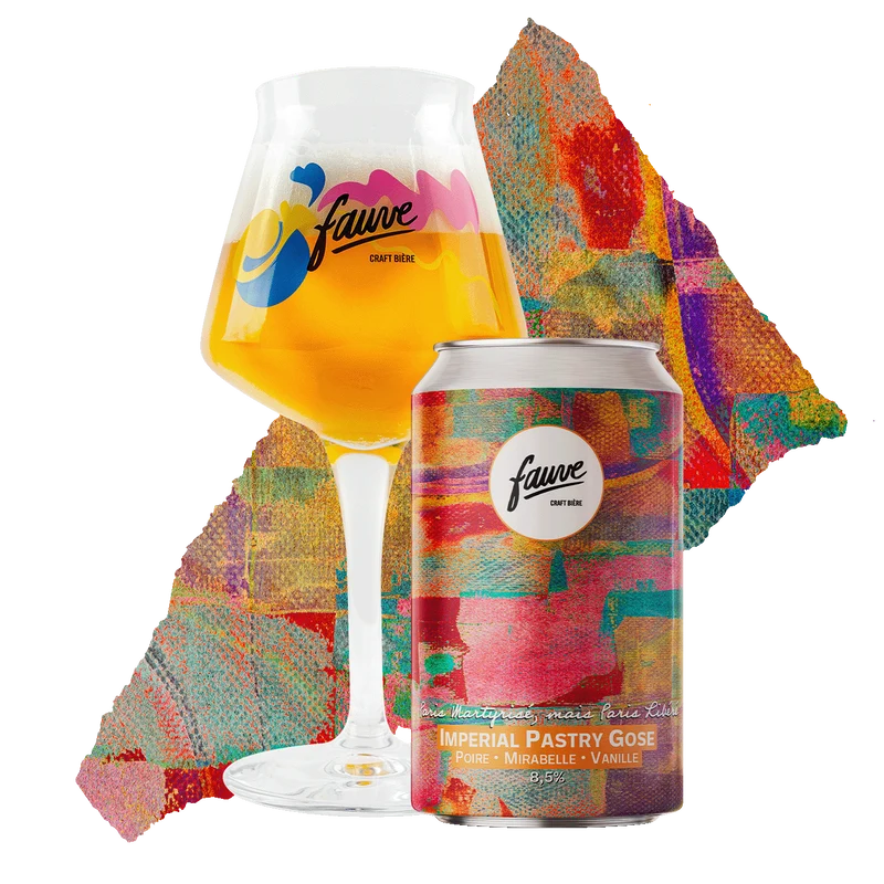 Paris Martyrisé, mais Paris Libéré - Imperial Pastry Gose Poire, Mirabelle, Vanille - Brassin des Copains Fauve x Mousse Touch’ - 33cL
