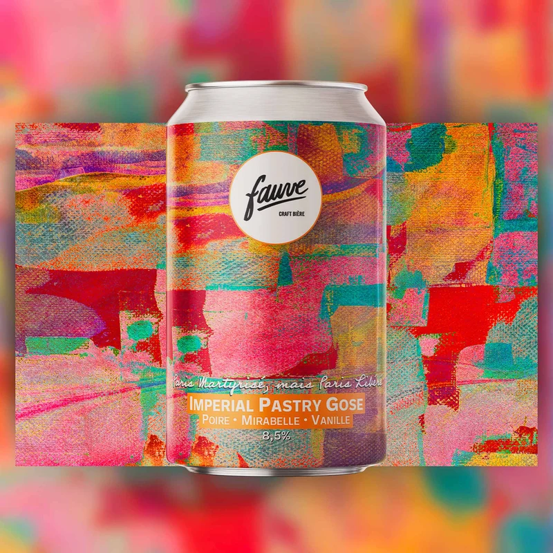 Paris Martyrisé, mais Paris Libéré - Imperial Pastry Gose Poire, Mirabelle, Vanille - Brassin des Copains Fauve x Mousse Touch’ - 33cL