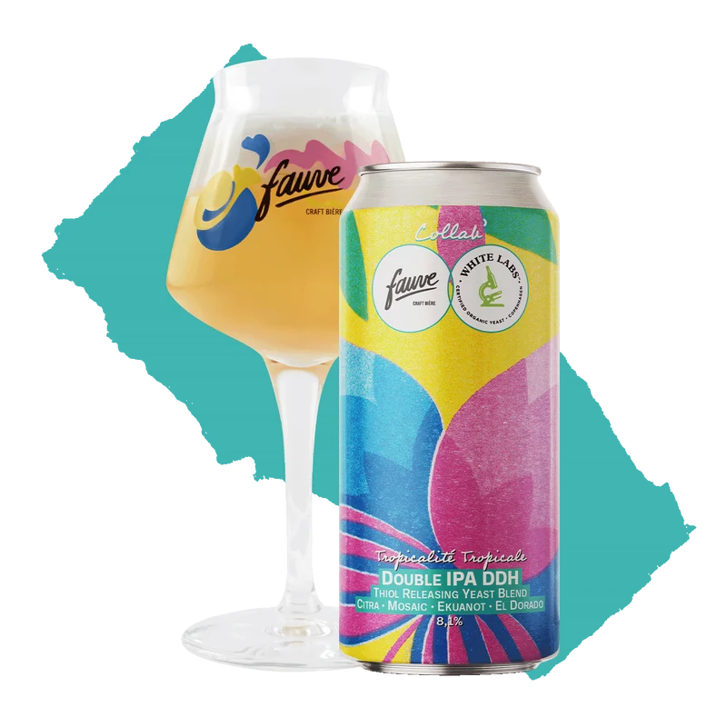 Tropicalité Tropicale - Double IPA DDH Tropicale Yeast Blend - Collab' White Labs - Citra, Mosaic, Ekuanot, El Dorado - 44cL