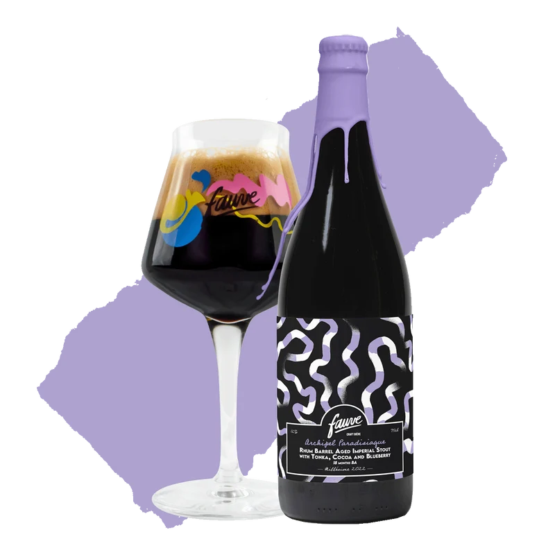 Archipel Paradisiaque - Imperial Stout Tonka Cacao Myrtille Rhum Barbade BA 18 mois