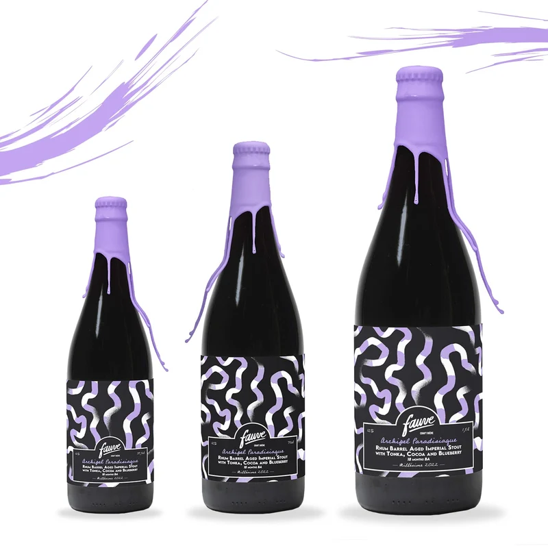 Archipel Paradisiaque - Imperial Stout Tonka Cacao Myrtille Rhum Barbade BA 18 mois