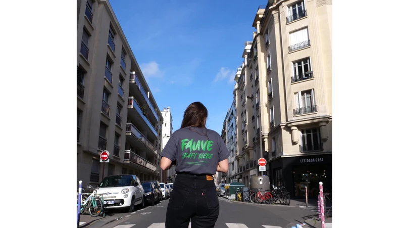 T-Shirt Fauve "Signature" : Gris Foncé Chiné