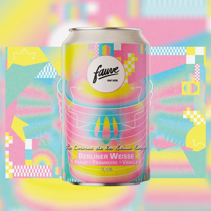 La Course de la Reine Rouge - Berliner Weisse, Fraise, Framboise, Vanille - 33cL