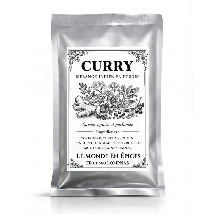 Curry doux de Madras | production France - 35 g à 1 Kg