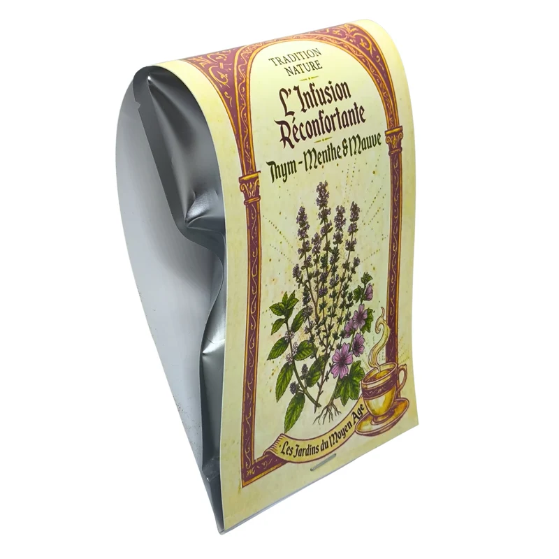 L’Infusion Réconfortante – Tisane Thym, Menthe & Mauve