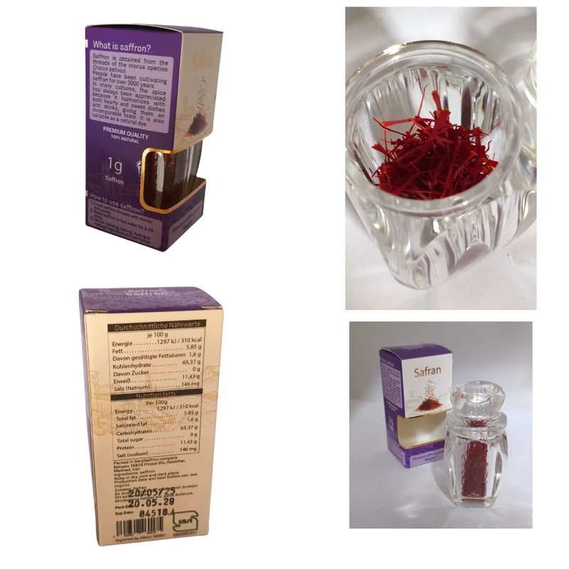 Safran filament boite 1 g | Grade 1