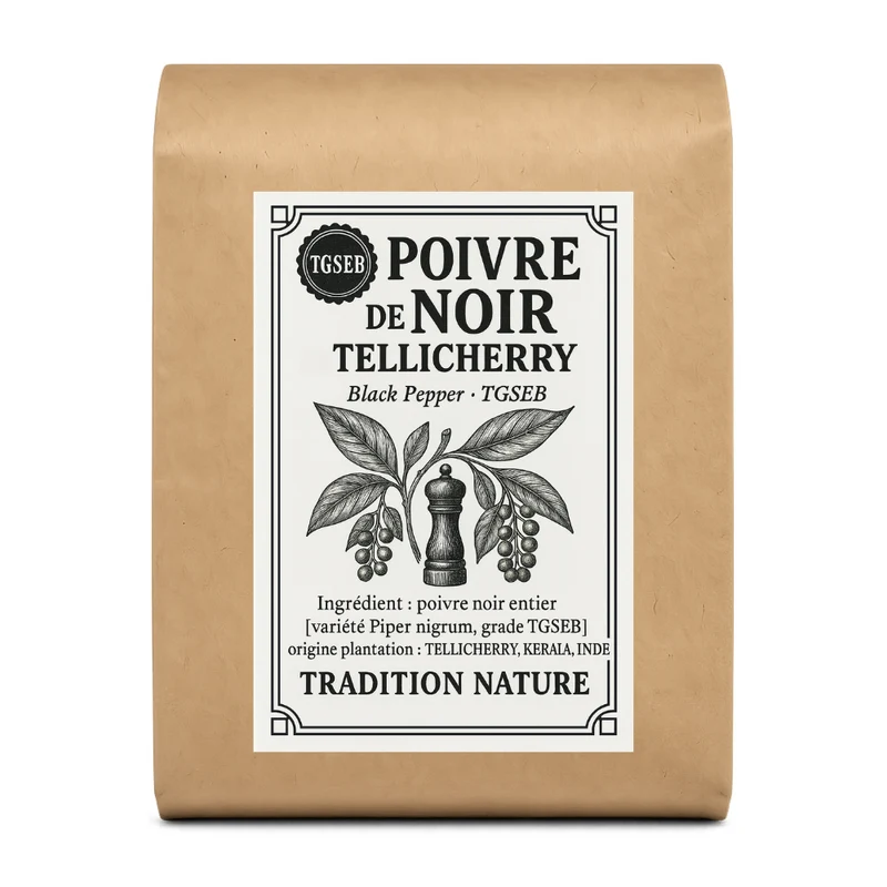 Poivre noir de Tellicherry TGSEB