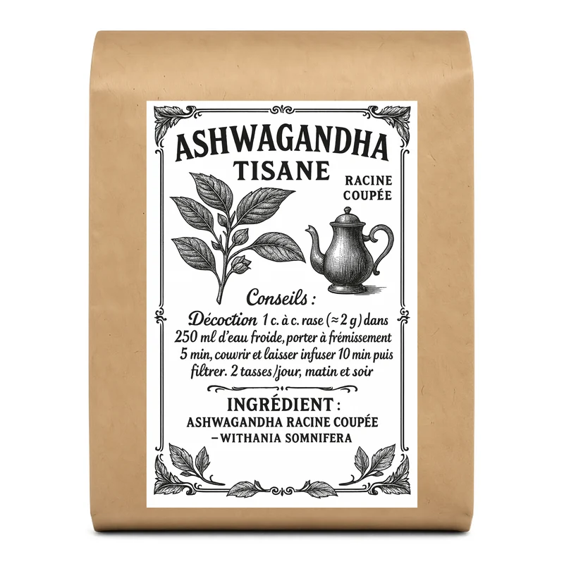 Tisane Ashwagandha racine coupée | Ginseng indien