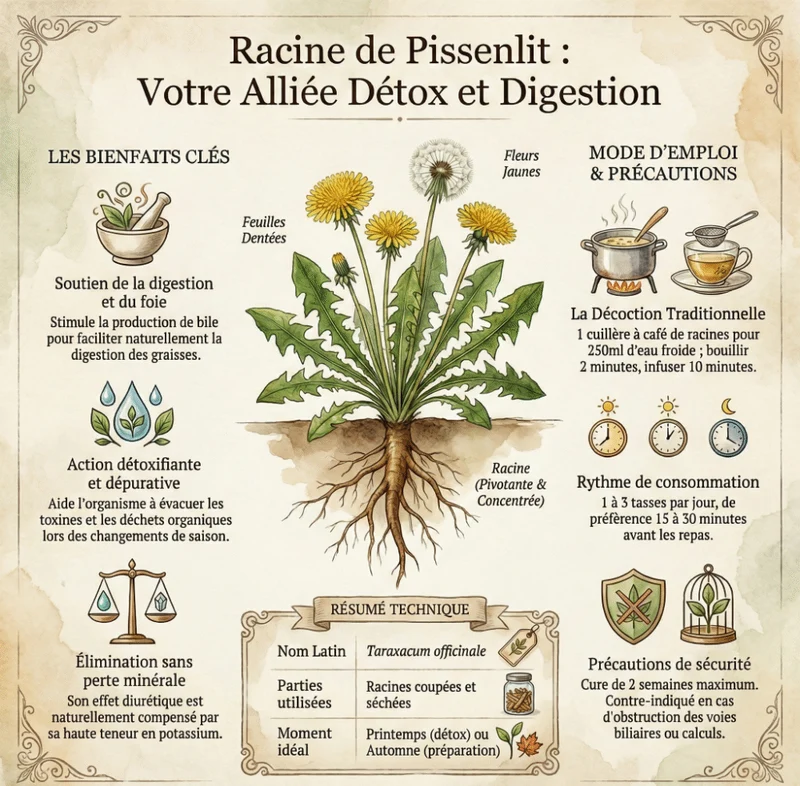 Tisane Pissenlit | Racine coupée