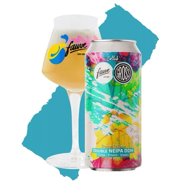Creuser la Vague - Double NEIPA DDH Citra, Strata, Sabro - Collab' Gross Brewing - 44cL