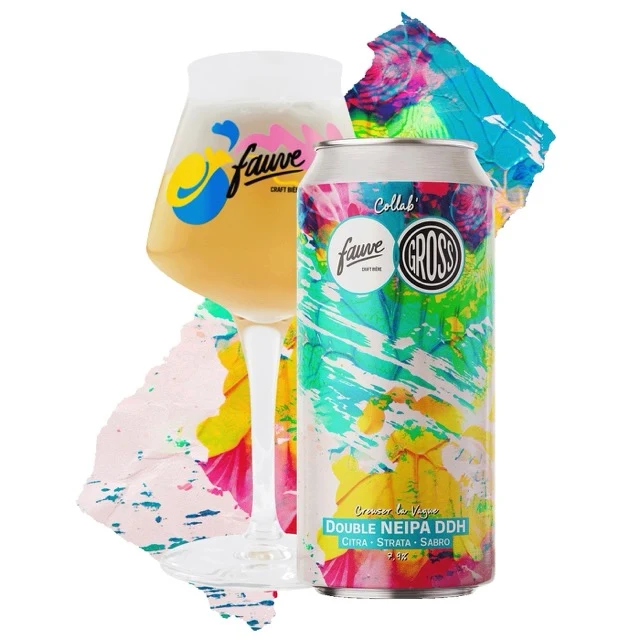 Creuser la Vague - Double NEIPA DDH Citra, Strata, Sabro - Collab' Gross Brewing - 44cL
