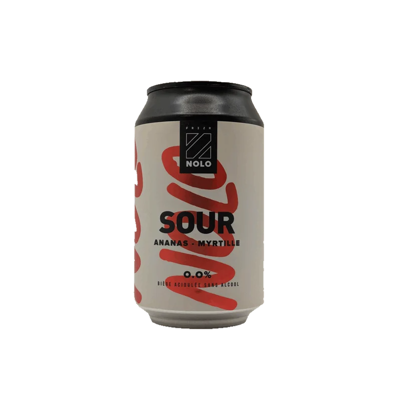 Prizm Nolo - Sour Ananas / Myrtille 33cl | Sour sans alcool