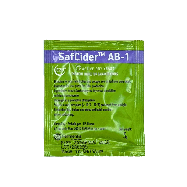 Levure de Cidre - SafCider AB-1 Fermentis - 5g