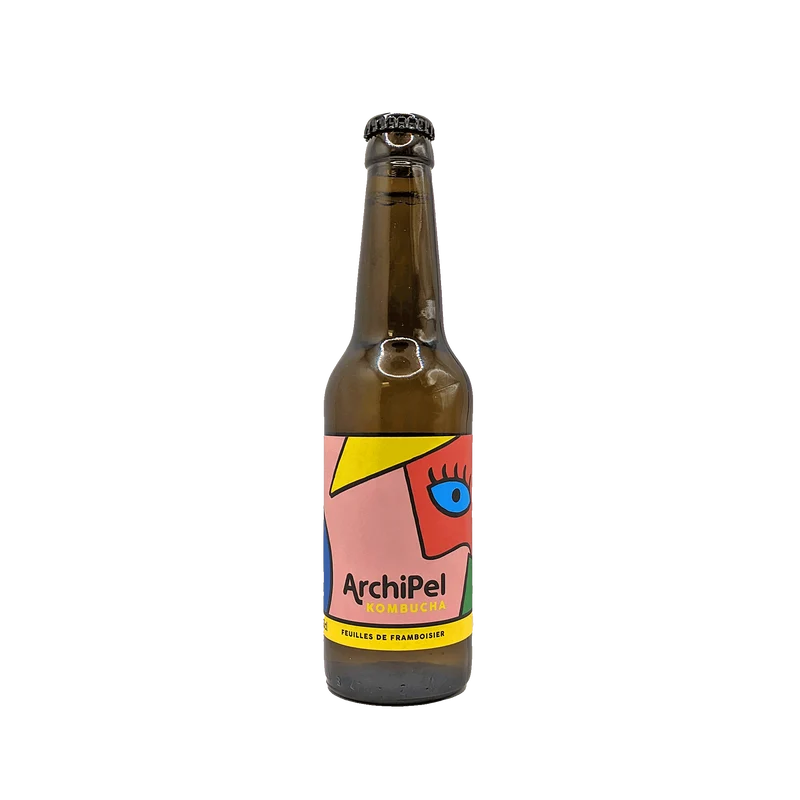 Archipel Kombucha - Kombucha Framboisier Bio - 33cl