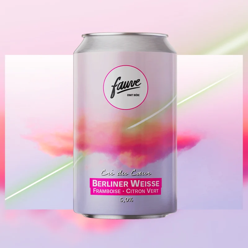 Cri du Cœur - Berliner Weisse Framboise Citron Vert - 33cL