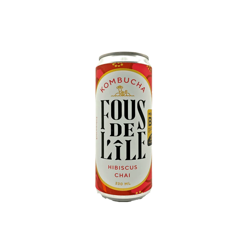 Fous de L'île - Kombucha Hibiscus Chai 33cl