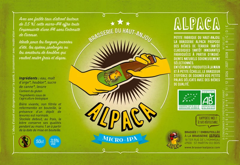Bière Micro-IPA Bouteille 50cL
