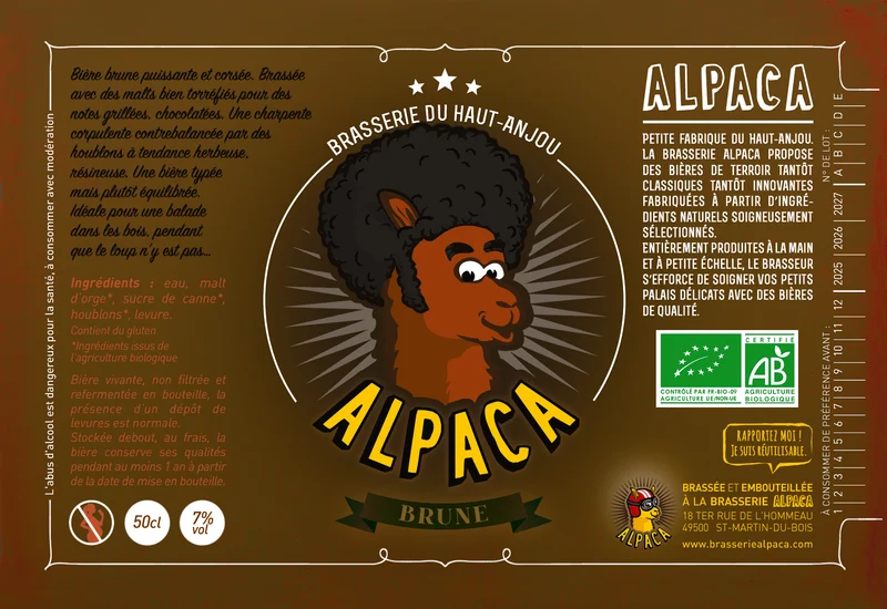 Bière Brune Bouteille 50cL
