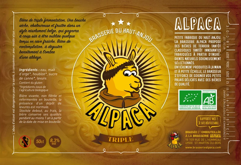 Bière Triple Bouteille 50cL