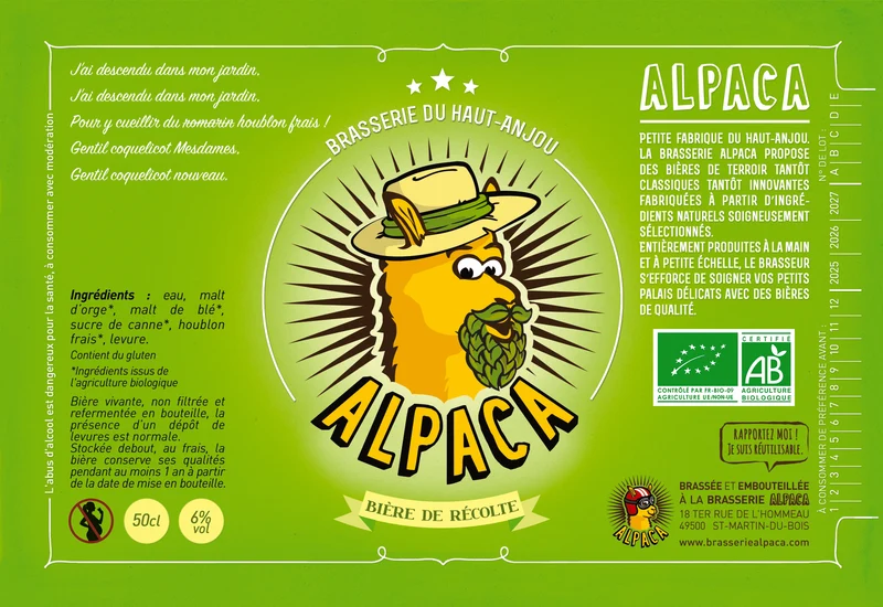 Bière de recolte Bouteille 50cL