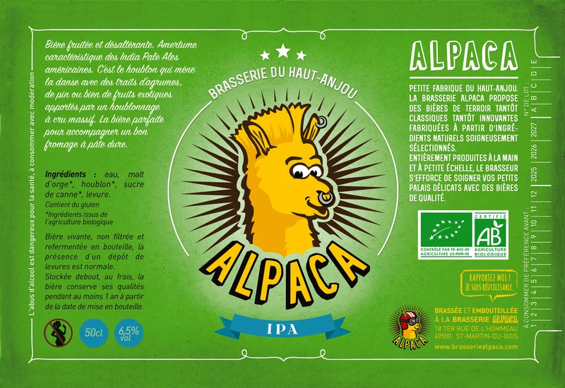 Bière IPA Bouteille 50cL
