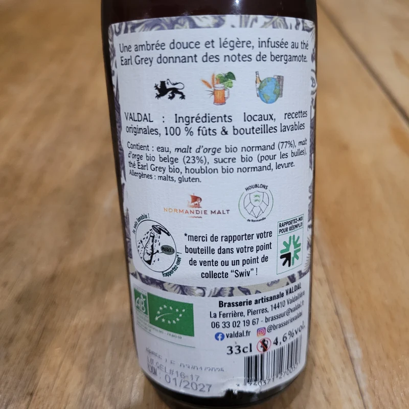 Queen Élisabeth Bio - Valdal - 33cl