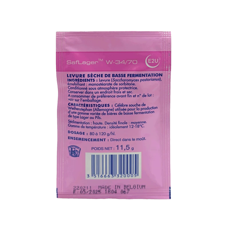 SafLager W-34/70 Fermentis - 11.5g