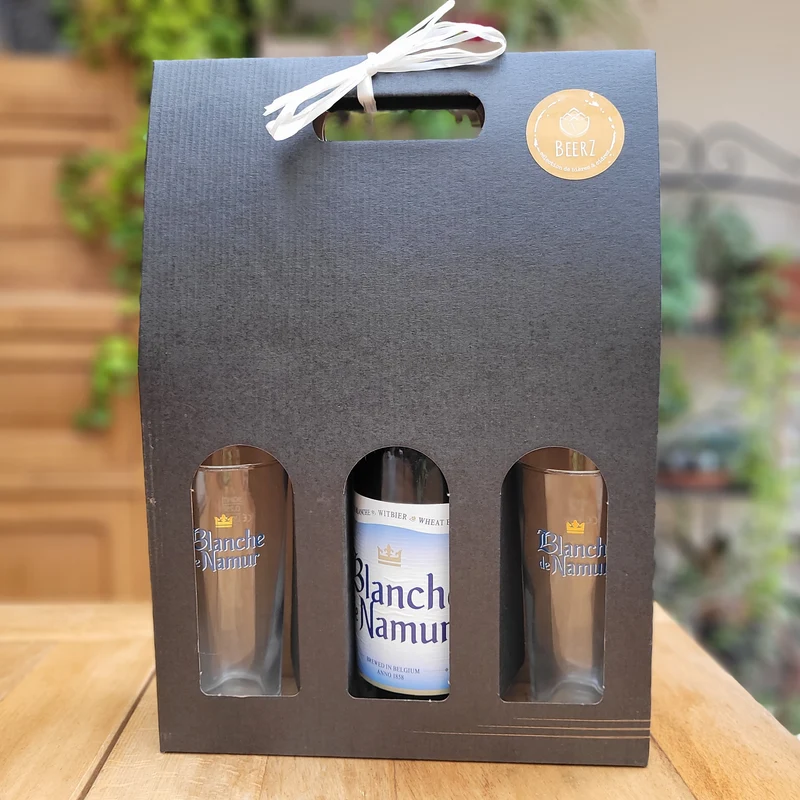 PROMO - Pack Blanche de Namur - 1x75cl + 2 verres
