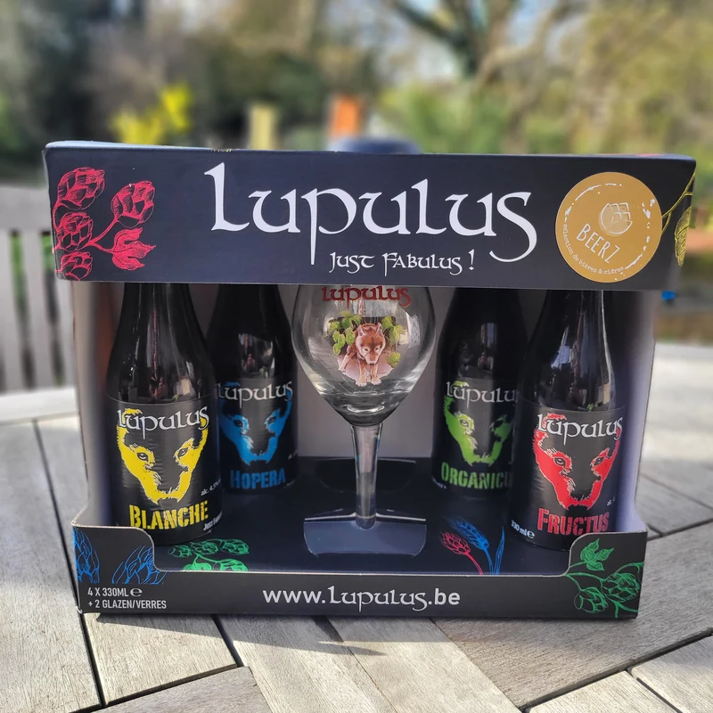 Promo - Pack 4 bières 2 verres Lupulus