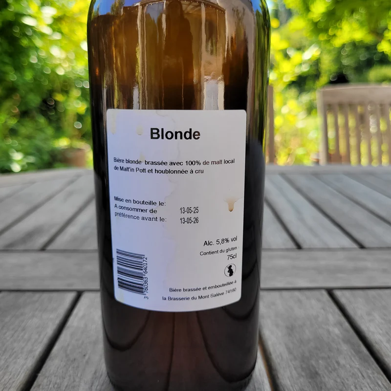 Blonde - Brasserie du Mont-Salève - 75cl