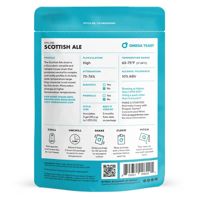 Omega Yeast - Scottish Ale ( OYL-015) - 150ml