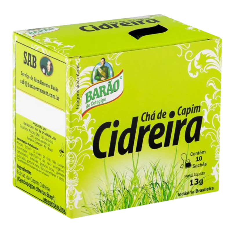 Tisane de Citronnelle (10 sachets) (Chá de erva cidreira 10 saches) - BARÃO