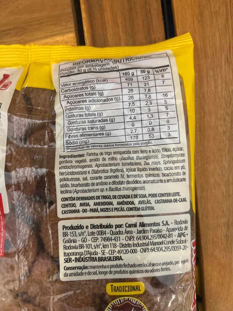 Biscuit saveur chocolat (Rosquinha de Chocolate) - MABEL - 300g
