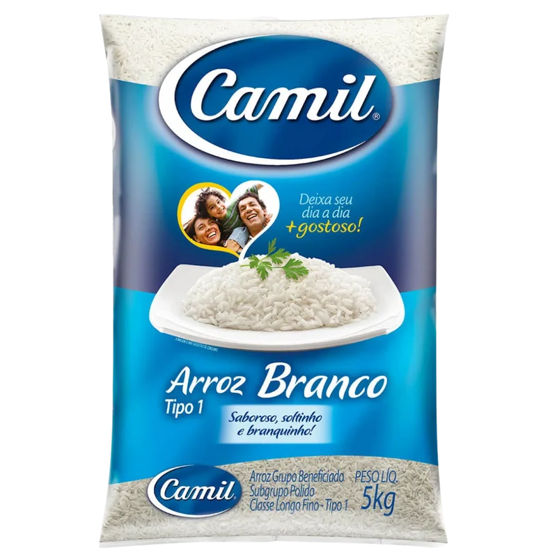 Riz blanc (Arroz Branco) - CAMIL - 5Kg