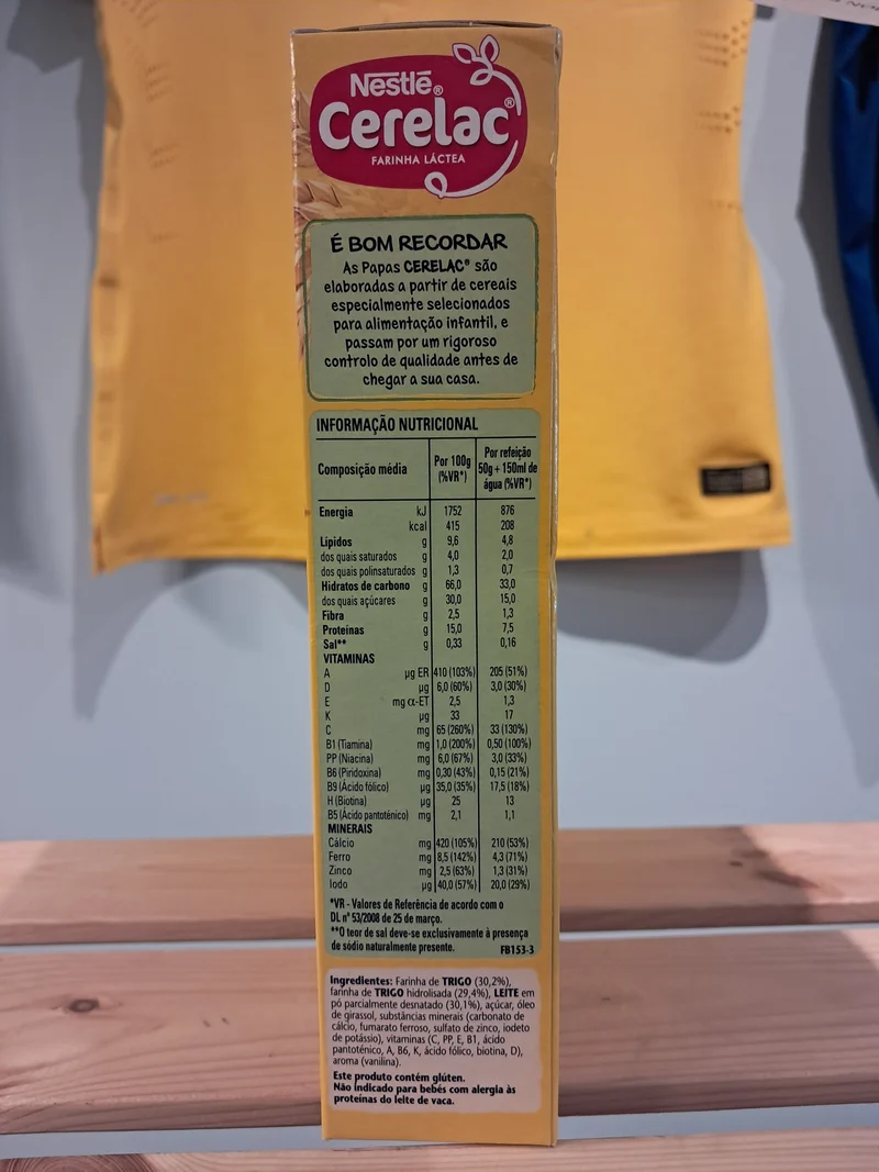 Farine Lactée (Farinha Láctea Cerelac) - NESTLÉ - 500g
