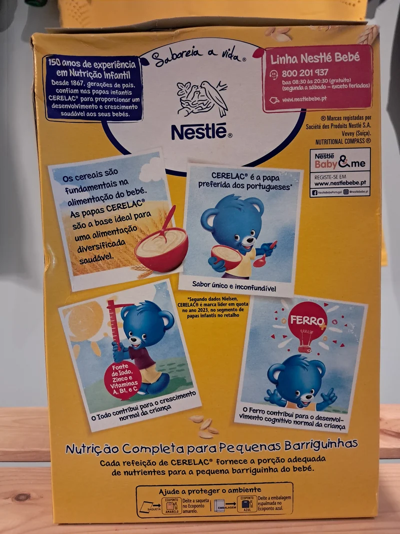 Farine Lactée (Farinha Láctea Cerelac) - NESTLÉ - 500g