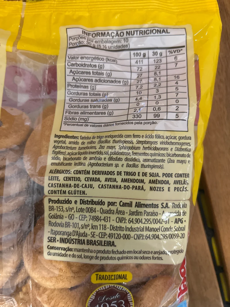 Biscuit saveur lait (Rosquinha de Leite) - MABEL - 300g