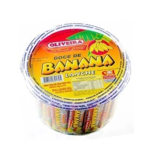 Doce de Banana Lanche (Bonbon Pâte de fruit à la banane en Boite ) - OLIVEIRA - 600g