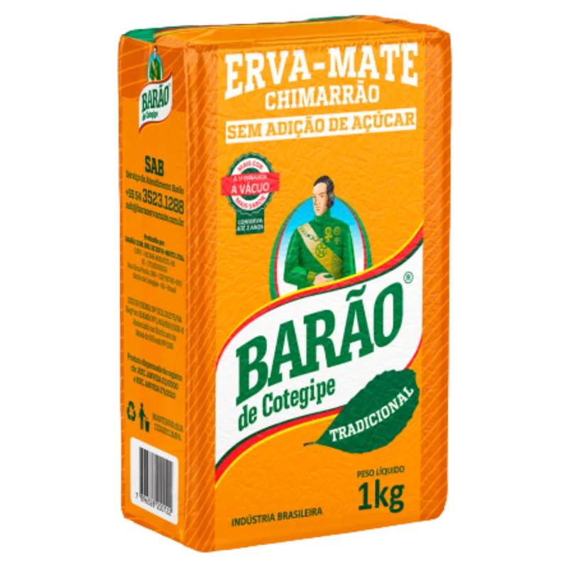 Yerba Maté (Erva Mate Chimarrão) - BARÃO - 1kg